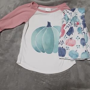 2 piece pumpkin outfit